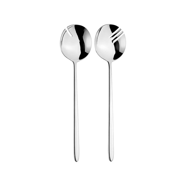 Turgla Alaska 9.25Inch  Silver Stainless Steel Salad Server 18/10 SKU: ETE2080-10