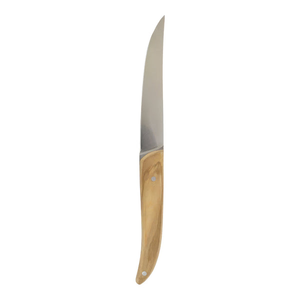 Turgla Flatware Accessories 9.25Inch  Brown Stainless Steel Steak Knife SKU: ETE776-O