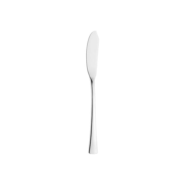Turgla Curve 7.75Inch  Silver Stainless Steel Fish Knife 18/10 SKU: ETE964-17