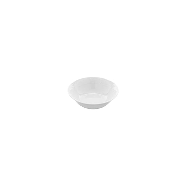 Turgla Flora dia.5.5Inch  h:1.75Inch  10 oz. Round White Porcelain Bowl SKU: FLO14KK00
