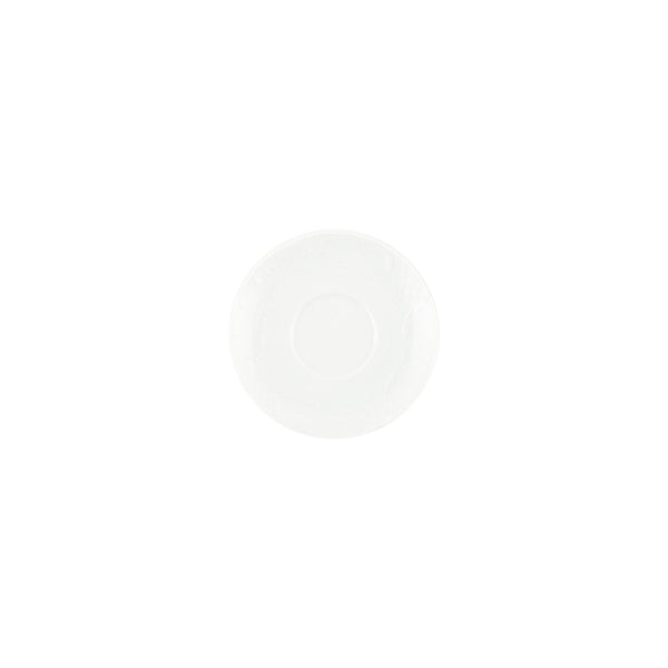 Turgla Flora dia.6.75Inch  Round White Porcelain Saucer SKU: FLO17KT00