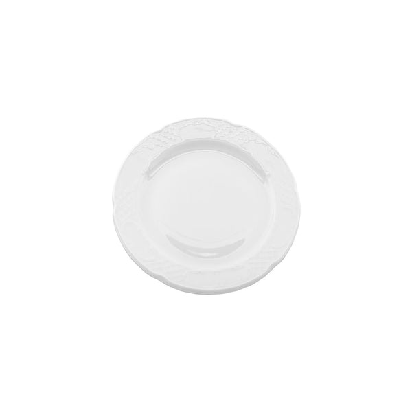 Turgla Flora dia.11.75Inch  Round White Porcelain Plate SKU: FLO30DU00