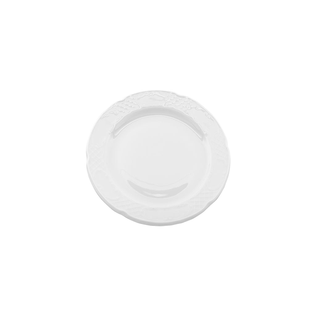 Turgla Flora dia.11.75Inch  Round White Porcelain Plate SKU: FLO30DU00