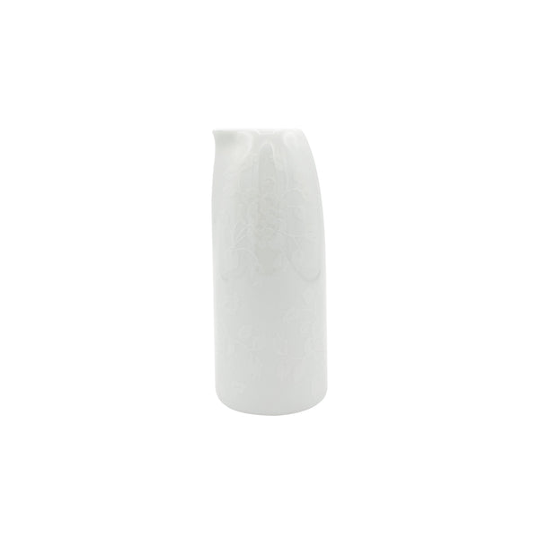 Jl Coquet THISTLES White on white - Large sake bottle - 5.7 fl oz SKU: HOR6066BB0016