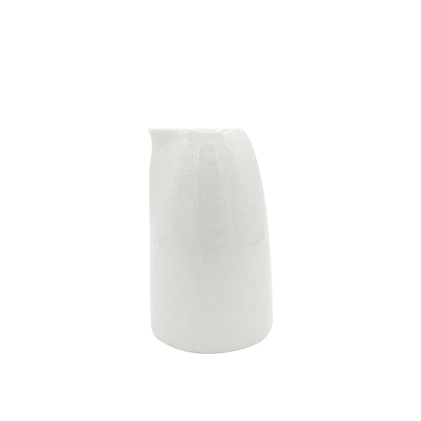 Jl Coquet THISTLES White on White - Small Sake Bottle - 5.1 fl oz SKU: HOR6067BB0016