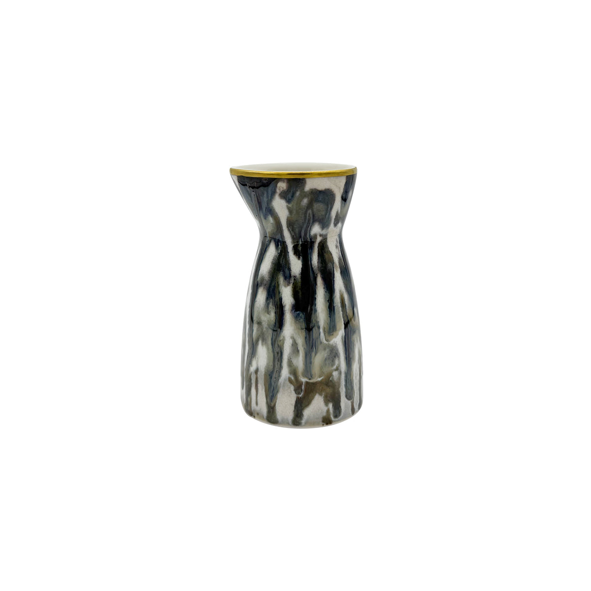 Jaune de Chrome ECAILLE CREME Gold Fillet - Small Sake Bottle, Asian Line  - 4.4 fl oz SKU: LAS6067ECRECREMA00