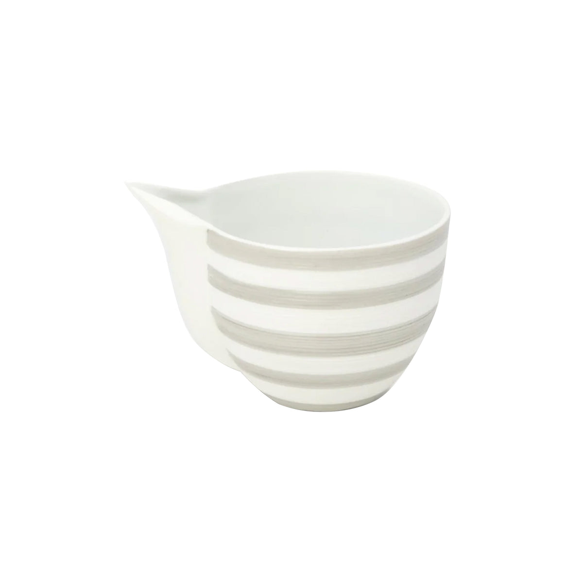 Jl Coquet HEMISPHERE Striped Gray - Large Creamer - 8.5 fl oz SKU: HEM4026BS0079