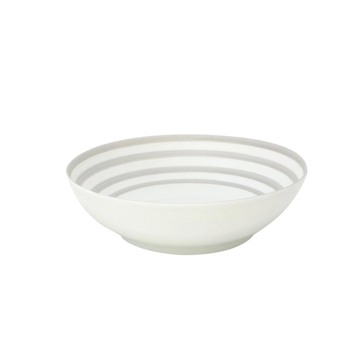 Jl Coquet HEMISPHERE Striped Grey - Small Salad Bowl - 6.7 in SKU: HEM2014BS0079