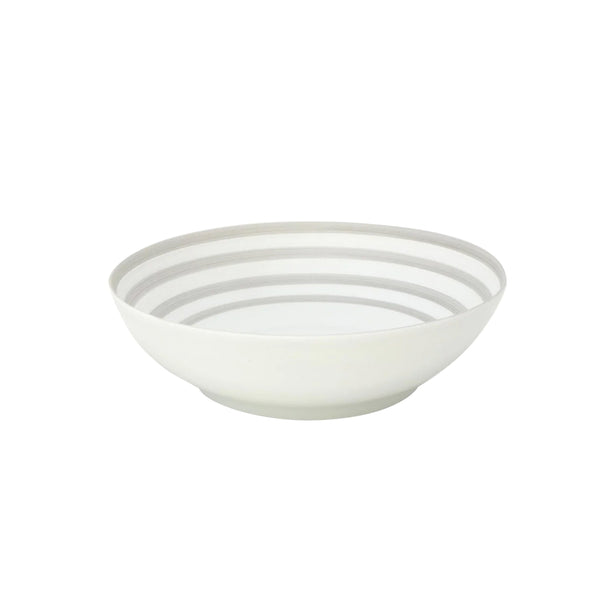 Jl Coquet HEMISPHERE Striped Grey - Small Salad Bowl - 6.7 in SKU: HEM2014BS0079