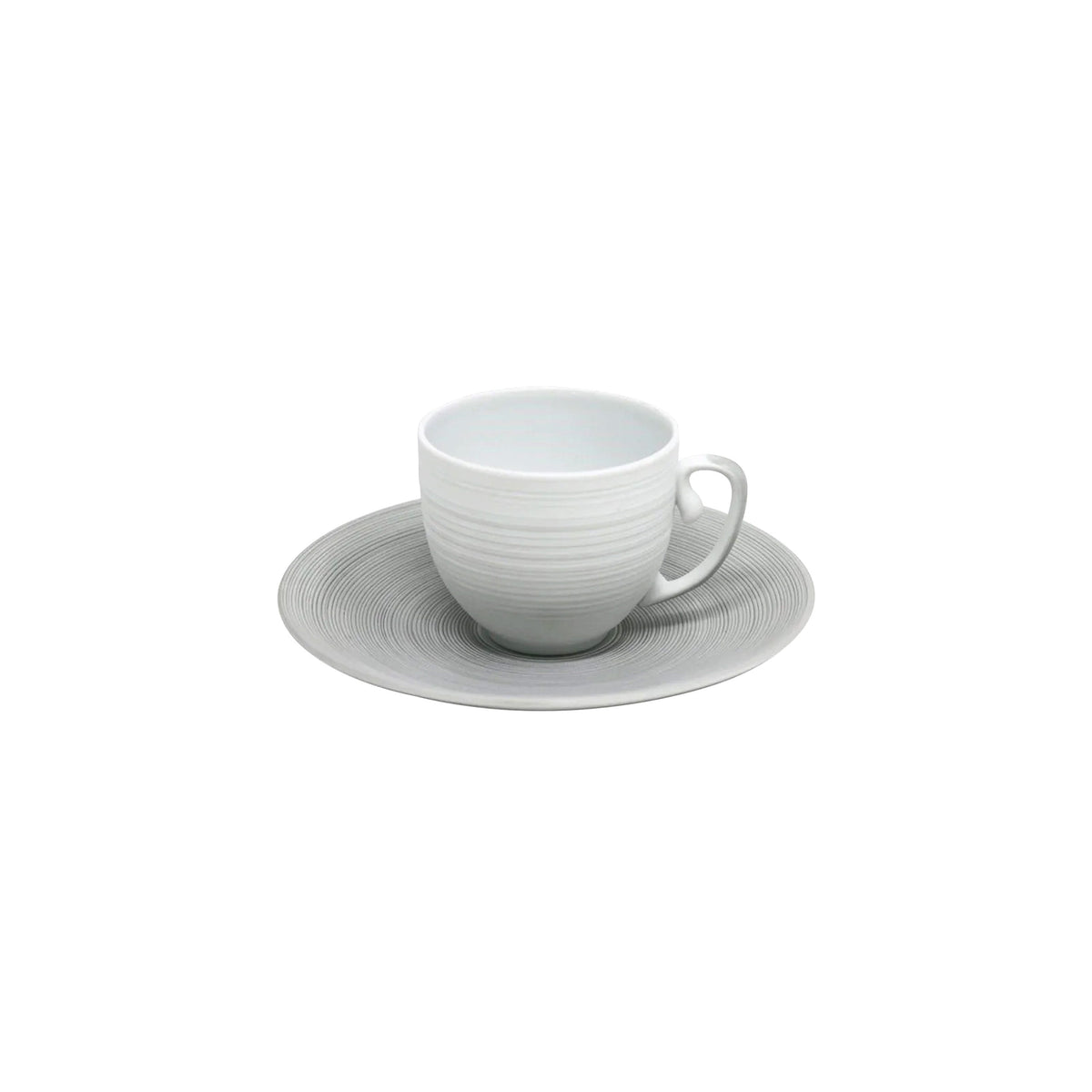 Jl Coquet HEMISPHERE Grey - Coffee cup and saucer - 4.1 fl oz SKU: HEM3015BS0029