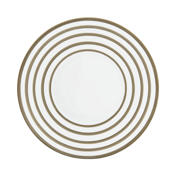 Jl Coquet HEMISPHERE Striped Metallic Grey - 29 cm Plate - 11.6 in SKU: HEM1002BS0045