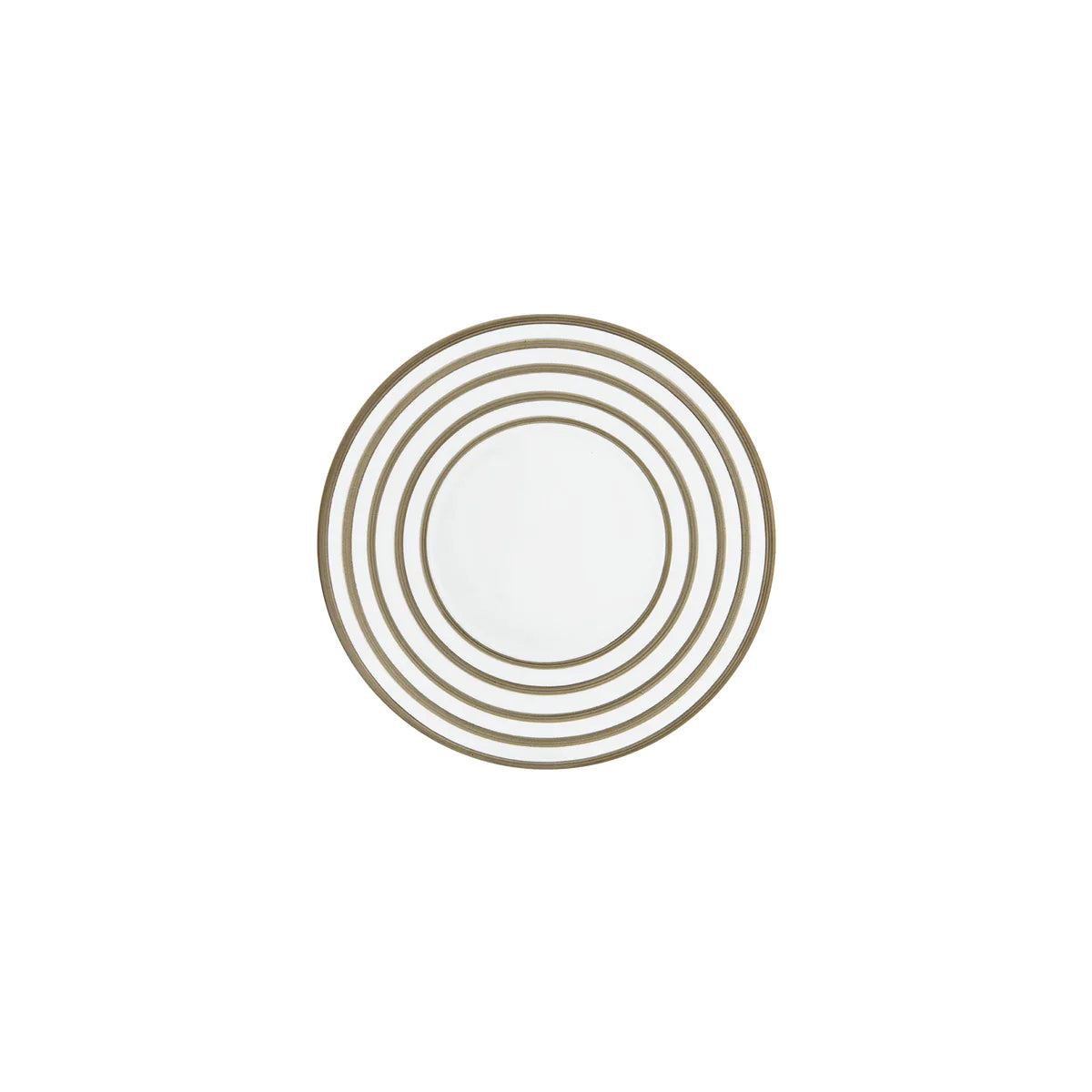 Jl Coquet HEMISPHERE Striped Metallic Grey - Bread Plate - 6.1 in SKU: HEM1008BS0045