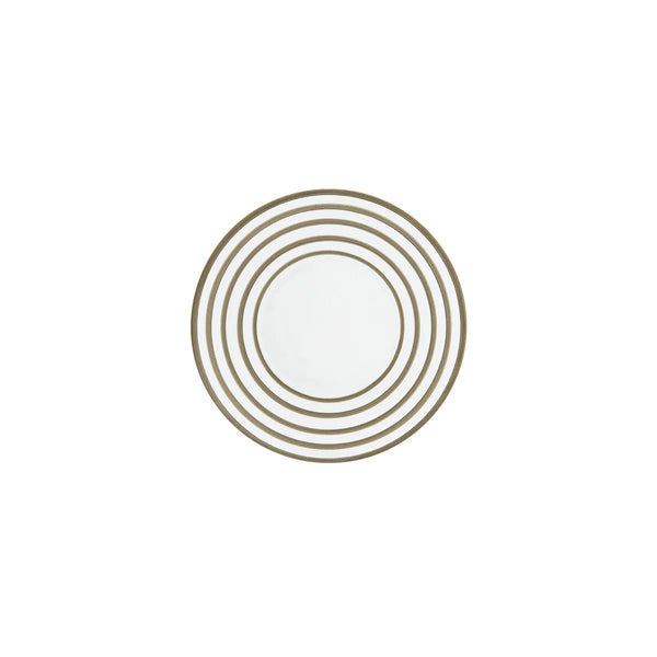 Jl Coquet HEMISPHERE Striped Metallic Grey - Bread Plate - 6.1 in SKU: HEM1008BS0045