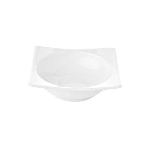 Turgla Hong Kong 6Inch  x 6Inch  x h:2Inch  1 oz. Square White Porcelain Bowl SKU: HKG21KK00