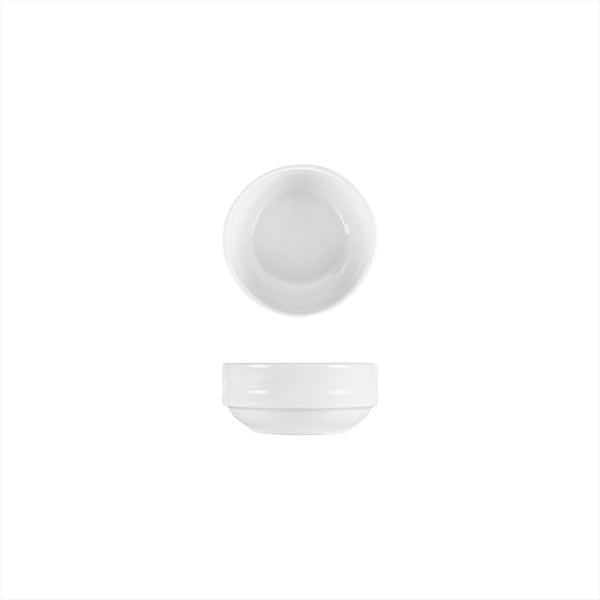 Turgla Lizbon dia.4.75Inch  h:2Inch  13 oz. Round White Porcelain Bowl SKU: LIZ12JK00