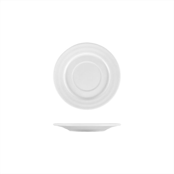 Turgla Lizbon dia.7Inch  Round White Porcelain Saucer SKU: LIZ18KT00