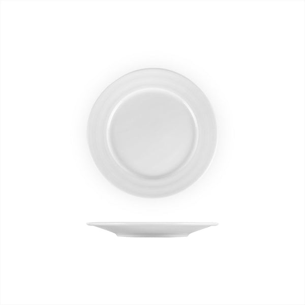 Turgla Lizbon dia.7.75Inch  Round White Porcelain Plate SKU: LIZ20DU00