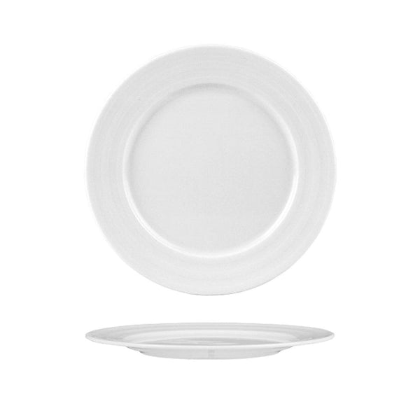 Turgla Lizbon dia.10.5Inch  Round White Porcelain Plate SKU: LIZ27DU00