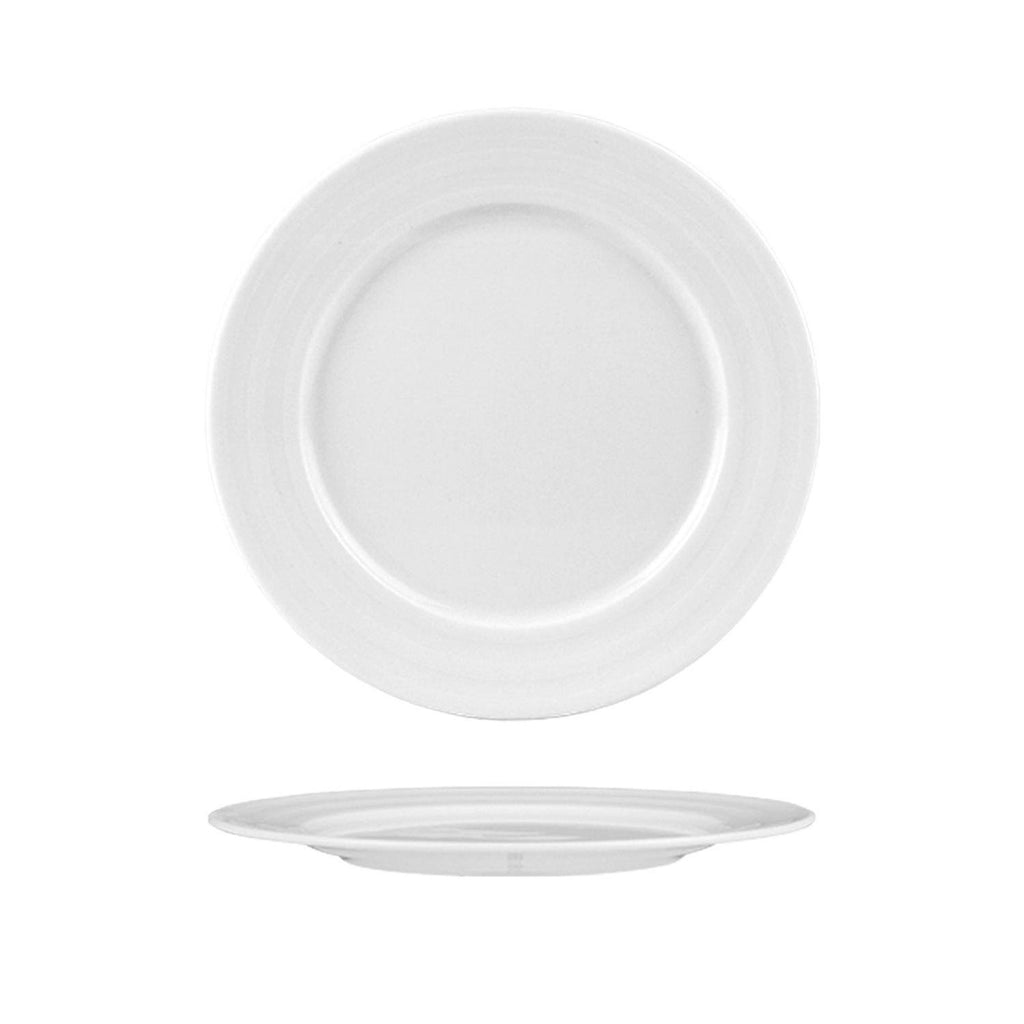 Turgla Lizbon dia.10.5Inch  Round White Porcelain Plate SKU: LIZ27DU00