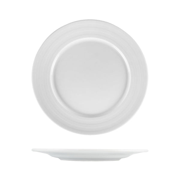 Turgla Lizbon dia.11.75Inch  Round White Porcelain Plate SKU: LIZ30DU00