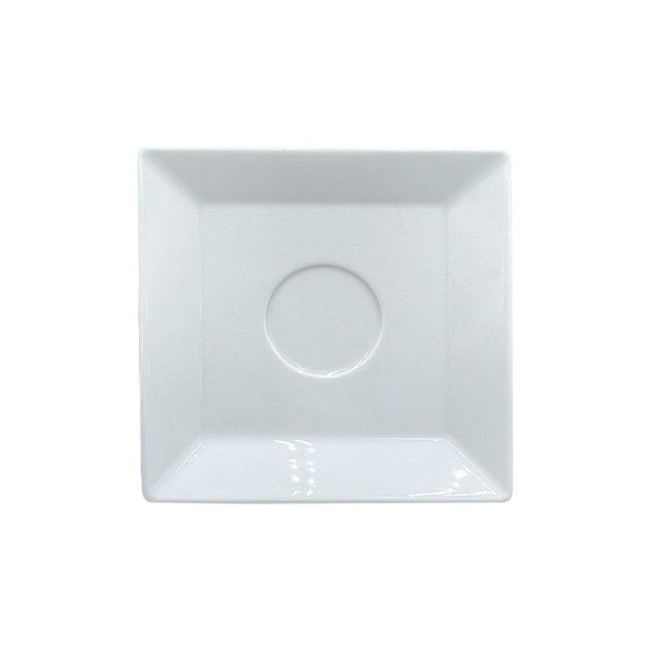 Turgla Merid 5.5Inch  x 5.5Inch  Square White Porcelain Saucer SKU: MER19CT00