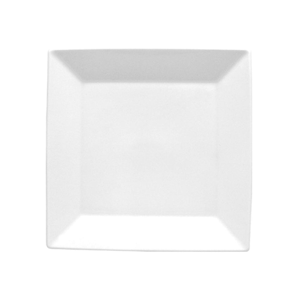 Turgla Merid 5.5Inch  x 5.5Inch  Square White Porcelain Plate SKU: MER19DU00
