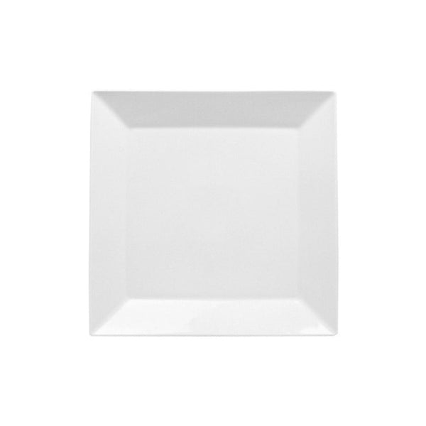Turgla Merid 9.5Inch  x 9.5Inch  Square White Porcelain Plate SKU: MER34DU00