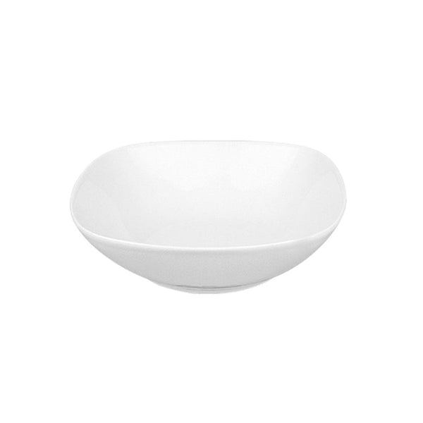 Turgla Mimoza 6.75Inch  x 6.75Inch  x h:2Inch  23 oz. Square White Porcelain Bowl SKU: MMZ19KK00