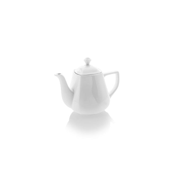 Turgla Mimoza dia.4Inch  h:4Inch  10 oz. Round White Porcelain Coffee/Tea Pot SKU: MRS01DM00