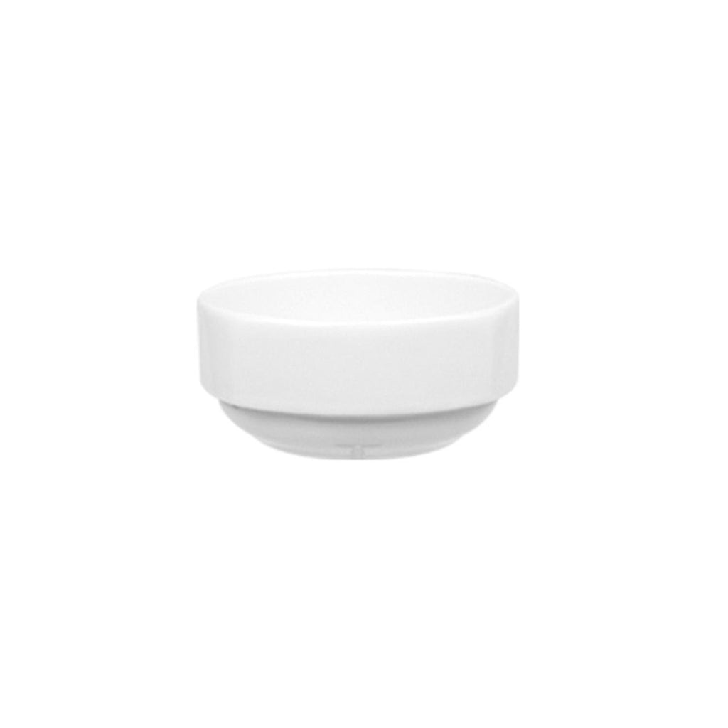 Turgla Mimoza dia.4Inch  h:1.5Inch  8 oz. Round White Porcelain Bowl SKU: MRS10JK00