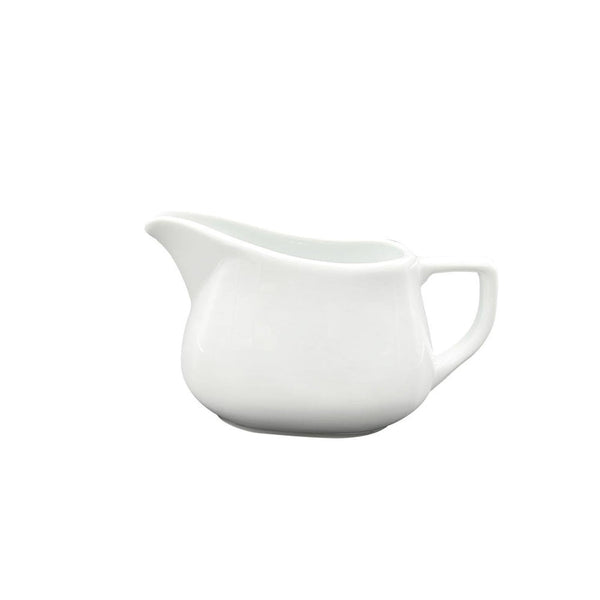 Turgla Delta 6Inch  x 3.5Inch  x h:3.5Inch  12 oz. Oval White Porcelain Sauce Boat SKU: MRS13SO00