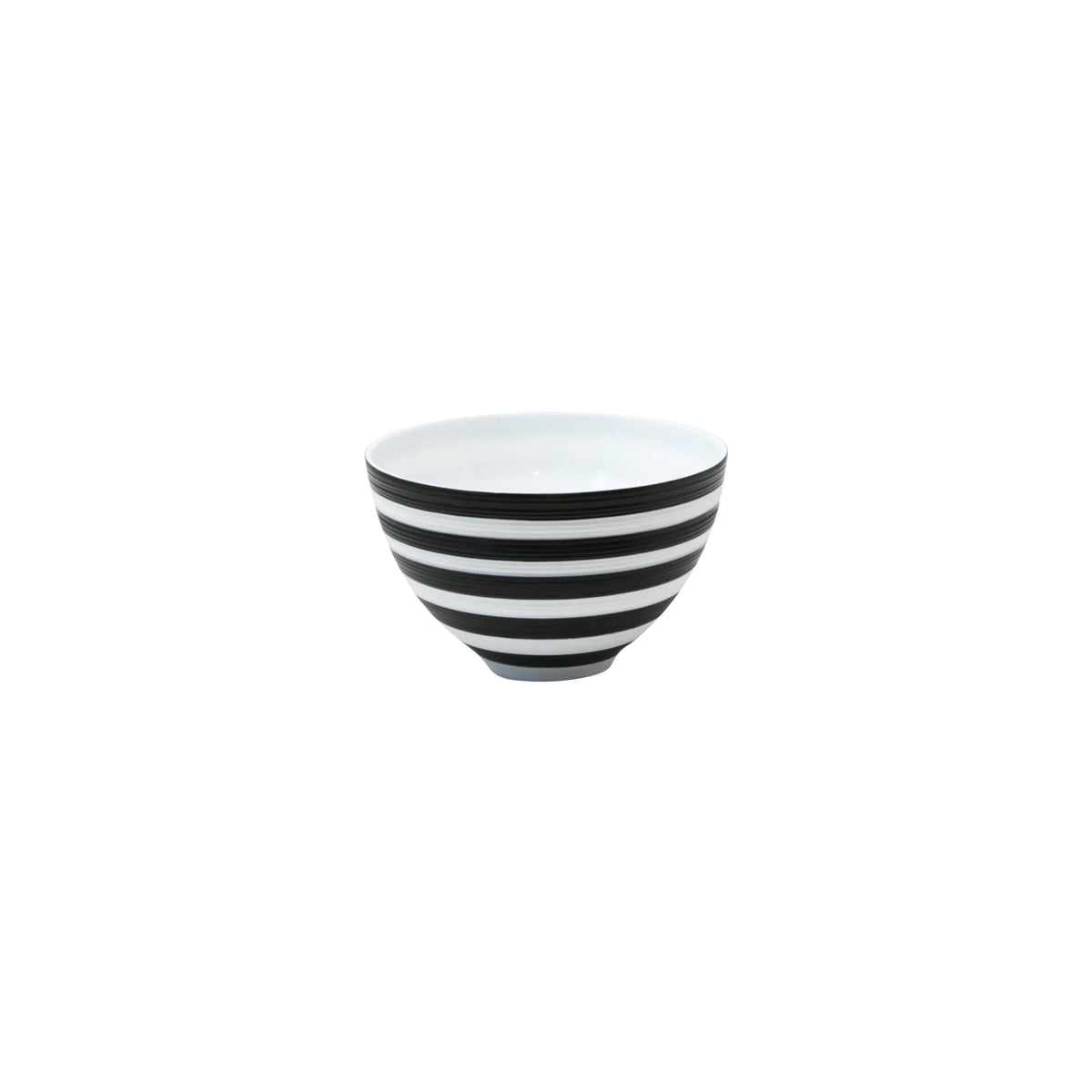Jl Coquet HEMISPHERE Striped Black Bakelite - Sake Bowl - 1.4 fl oz SKU: HEM2004BS0177