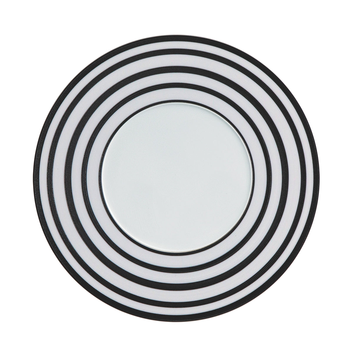Jl Coquet HEMISPHERE Striped Black Bakelite - 29 cm Plate - 11.6 in SKU: HEM1002BS0177
