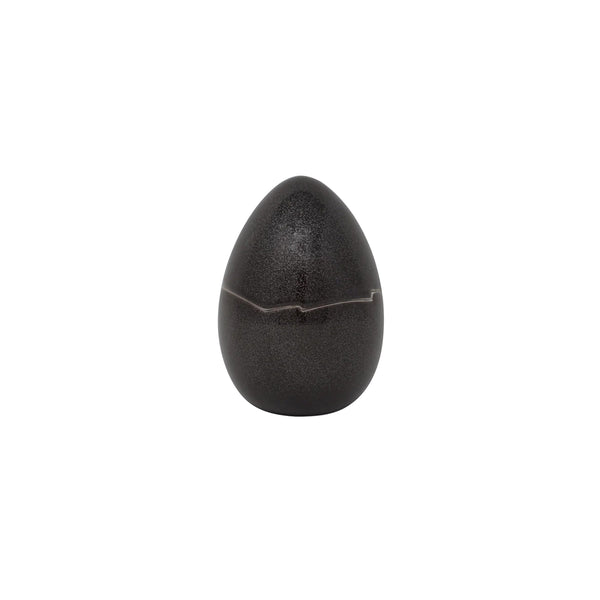 JL Coquet  NOIR PAILLET? - Oeuf PM   10 x 7 cm  SKU: ACC6235NPAINPAI000