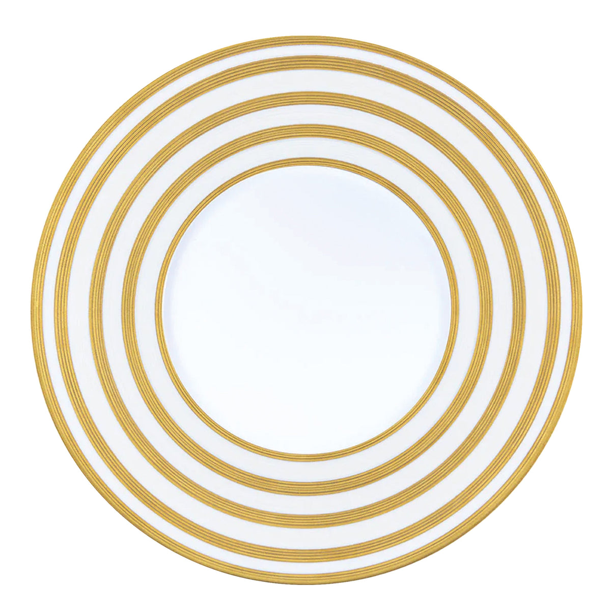 Jl Coquet HEMISPHERE Gold Striped - Serving Plate - 12.6 in SKU: HEM1039BSA055