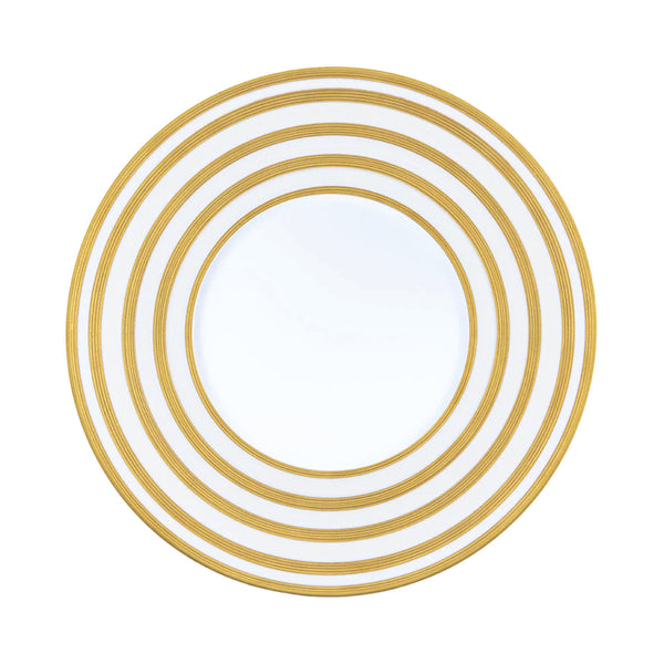 Jl Coquet HEMISPHERE Striped Gold - Plate 29 cm - 11.6 in SKU: HEM1002BSA055