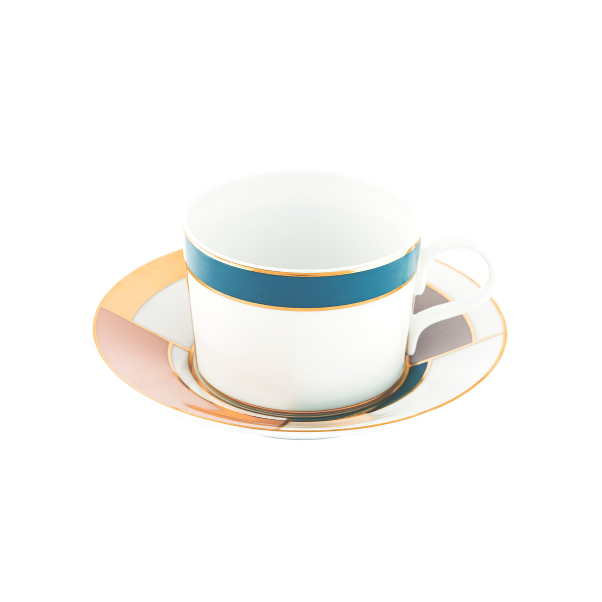 Jl Coquet QUARTET - Pair of breakfast cup and saucer - 10.1 fl oz SKU: CYL3021BBA097
