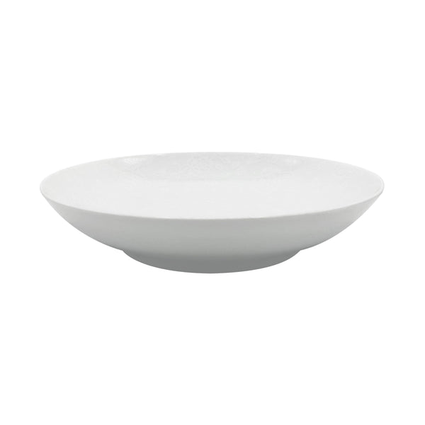 Jl Coquet THISTLES White on white - Deep dish - 11.6 in SKU: HOR5029BB0016