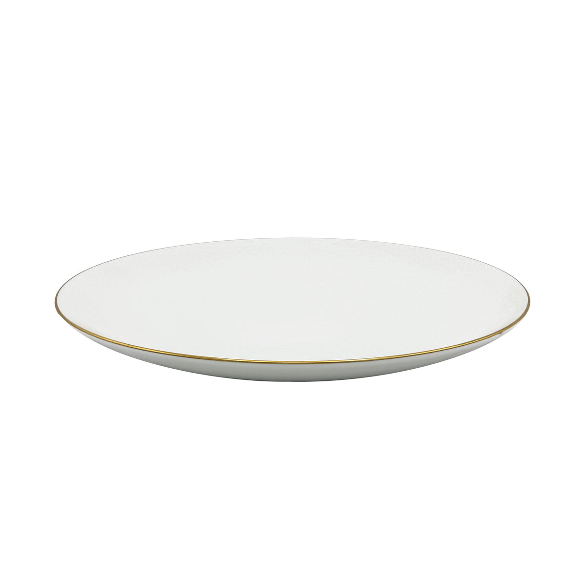 Jl Coquet ARJUNA White Gold Fillet - Maxi flat dish - 13.8 in SKU: HOR5043BBA096
