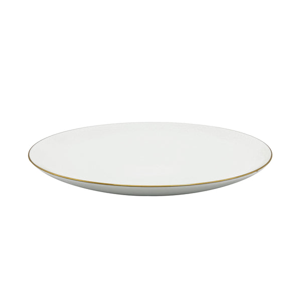 Jl Coquet ARJUNA White Gold Fillet - Maxi flat dish - 13.8 in SKU: HOR5043BBA096