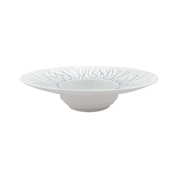 Jl Coquet HEMISPHERE Platinum Tundra - Large Winged Deep Plate - 10.4 in SKU: HEM1023BSP033