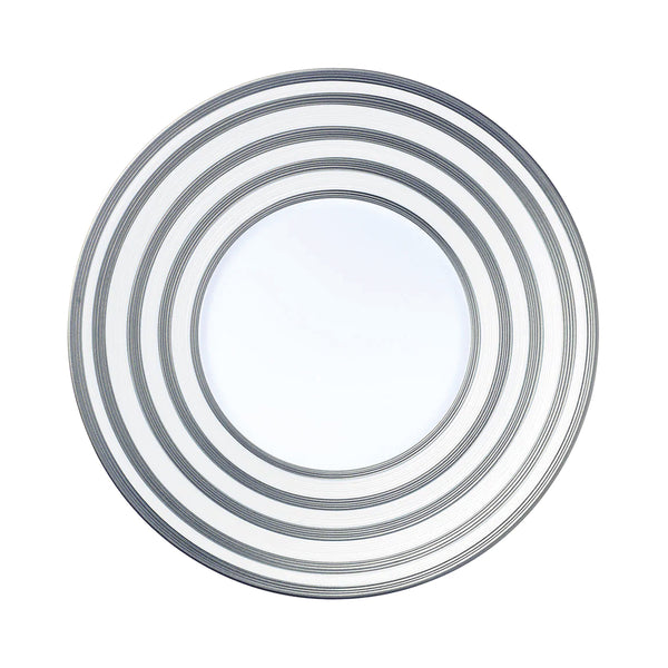 Jl Coquet HEMISPHERE Striped Platinum - Flat Plate - 10.6 in SKU: HEM1034BSP028