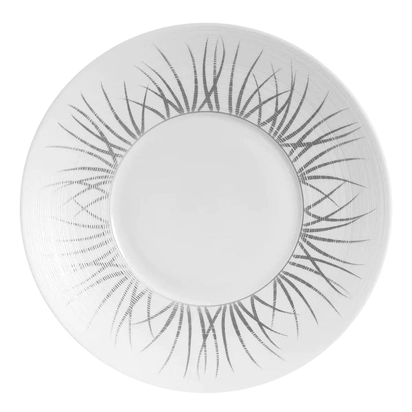 Jl Coquet HEMISPHERE Platinum Tundra - Serving Plate - 12.6 in SKU: HEM1039BSP033