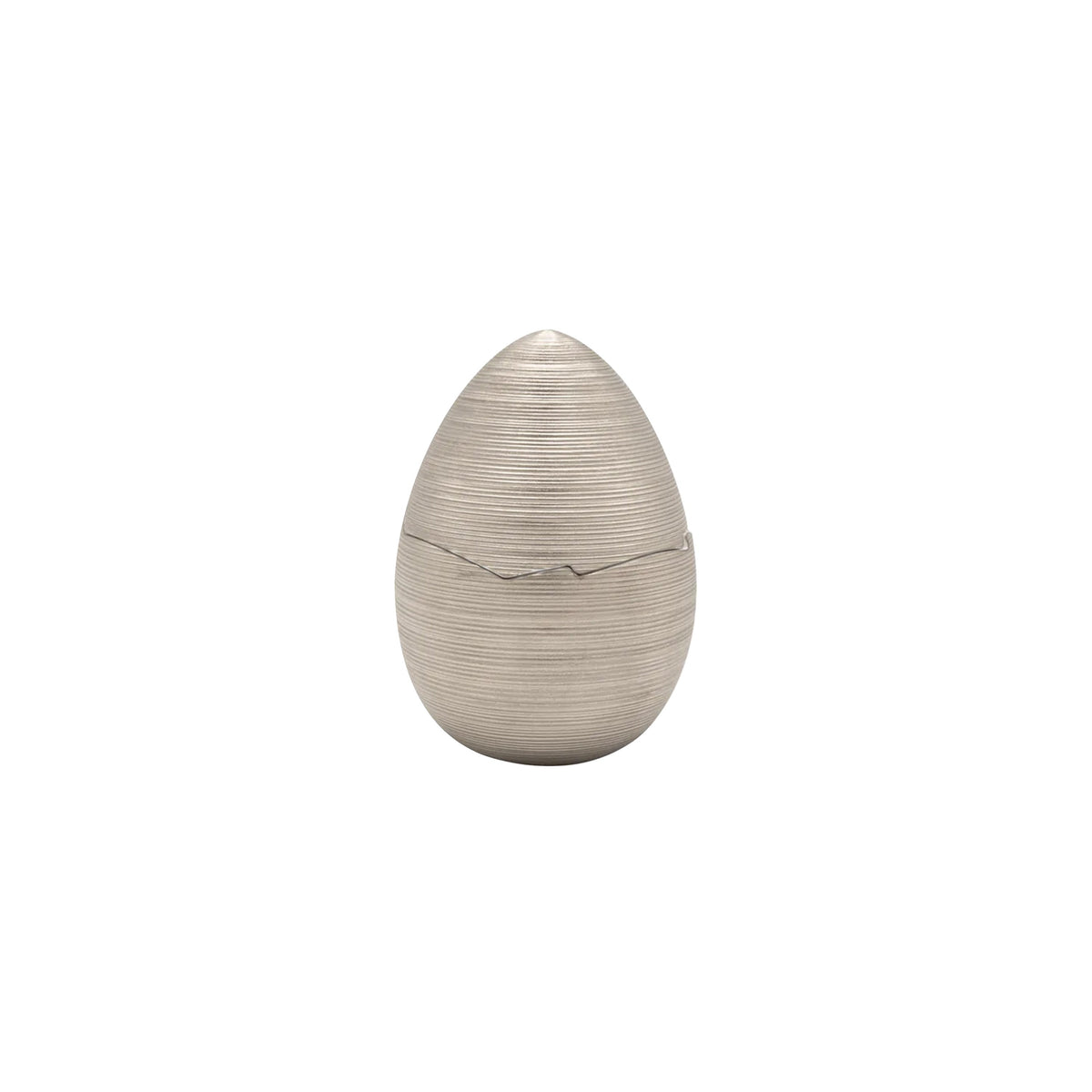 Jl Coquet HEMISPHERE Platinum - Small Egg - 3.9 x 2.8 in SKU: HEM6235BSP002