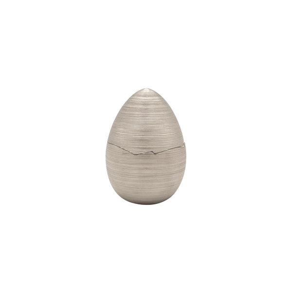 Jl Coquet HEMISPHERE Platinum - Small Egg - 3.9 x 2.8 in SKU: HEM6235BSP002