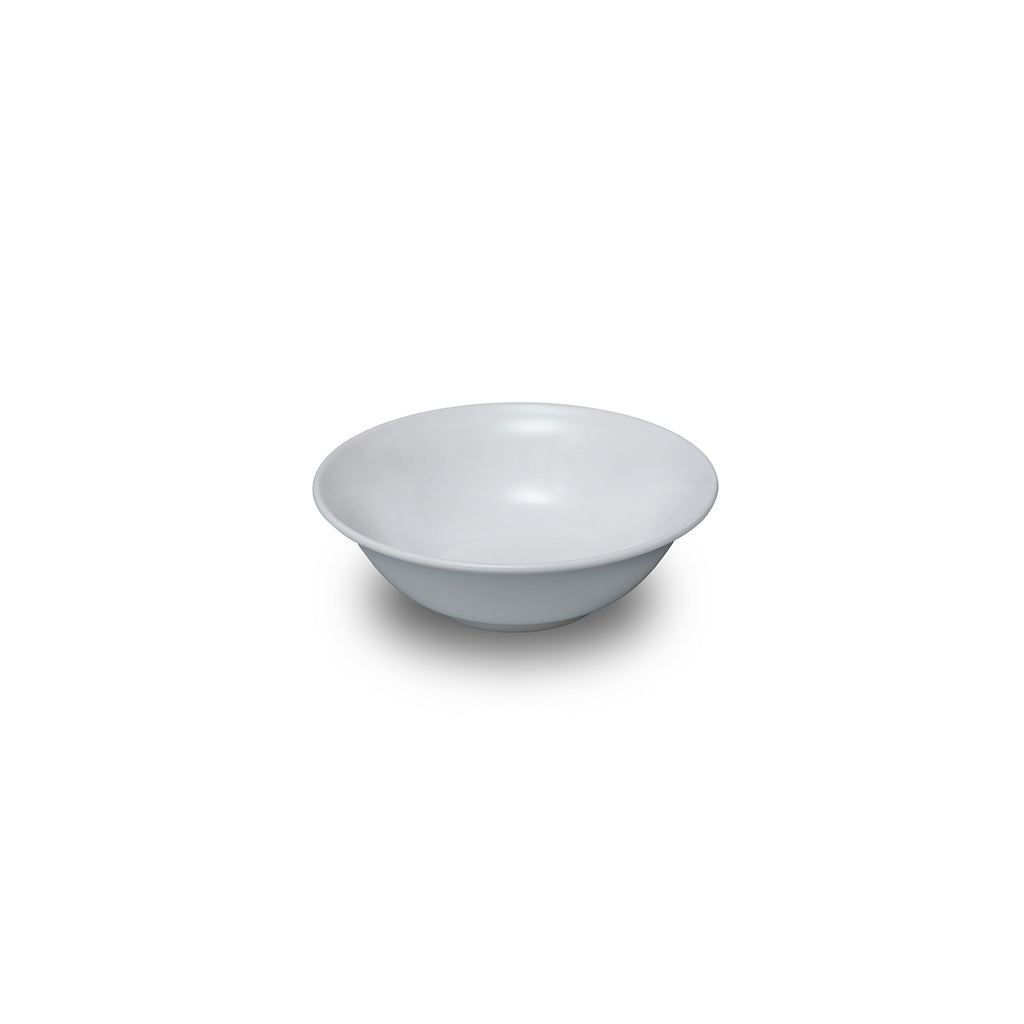 Turgla Rubikap Delta dia.7.25Inch  h:2.25Inch  22 oz. Round White Polycarbonate Bowl SKU: R-PCBD18BW00