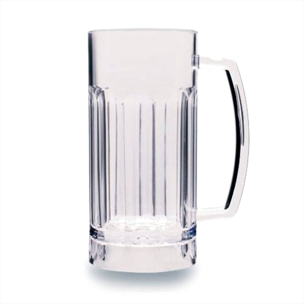 Turgla Premium dia.3.25Inch  h:6.75Inch  19 oz. Round Clear Polycarbonate Beer Mug SKU: R-PRMBER568CLR