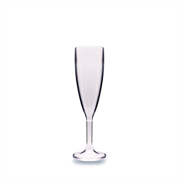 Turgla Premium dia.2.25Inch  h:8.5Inch  6 oz. Round Clear Polycarbonate Champagne Flute SKU: R-PRMCMP180CLR