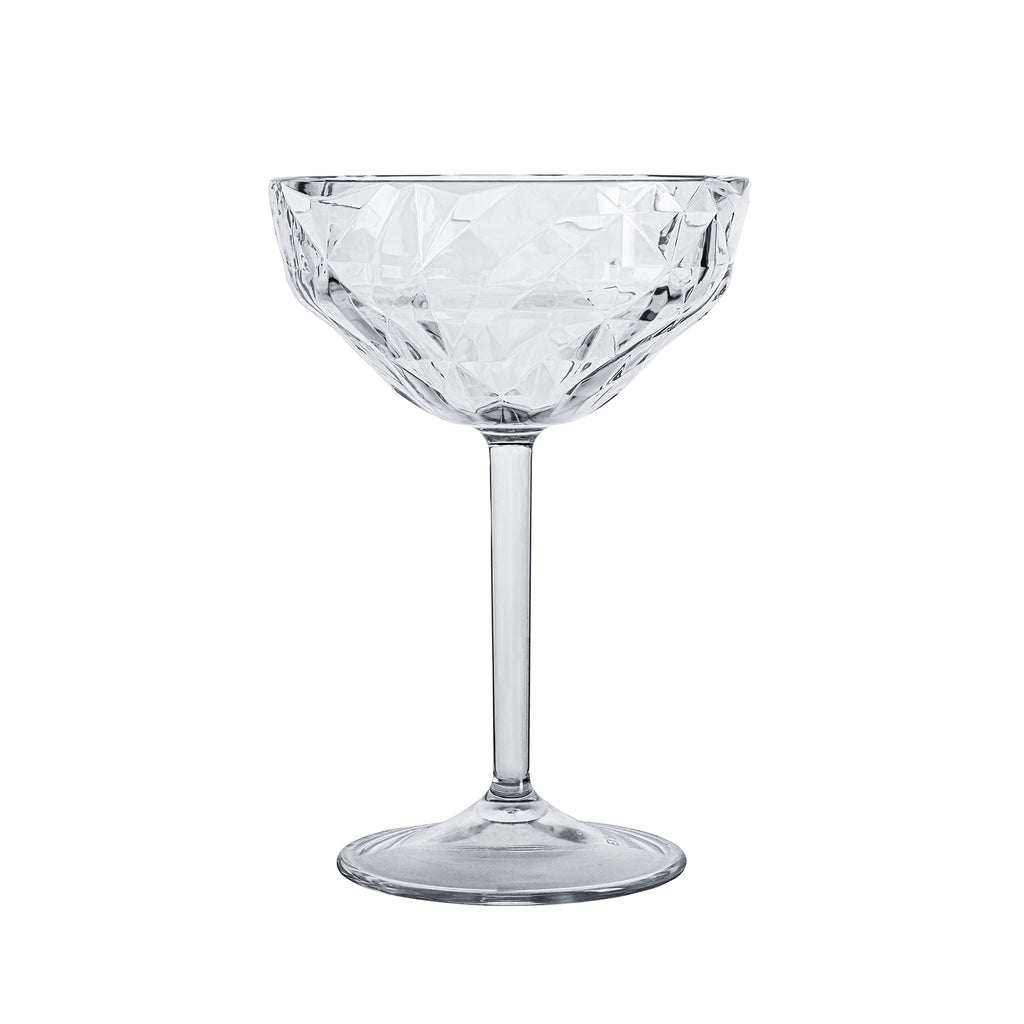 Turgla Premium dia.4.25Inch  h:6.25Inch  9 oz. Round White Polycarbonate Goblet SKU: R-PRMGBL280CLR