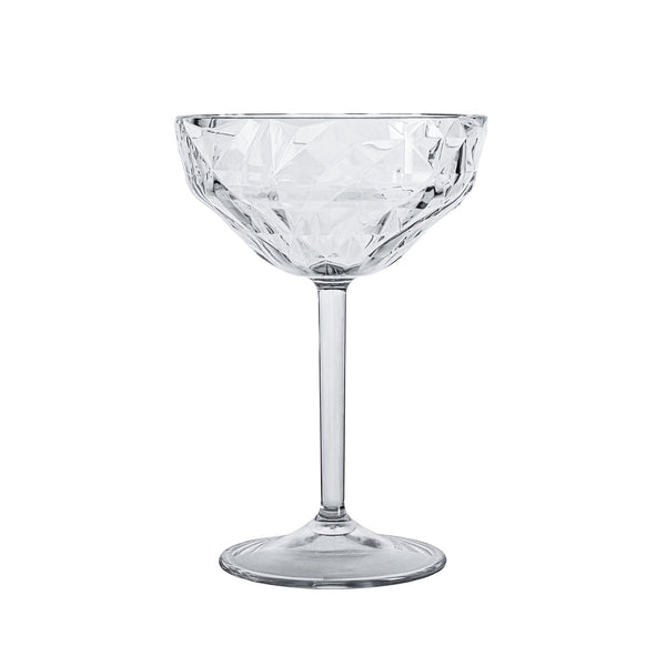 Turgla Premium dia.4.25Inch  h:6.25Inch  9 oz. Round White Polycarbonate Goblet SKU: R-PRMGBL280CLR